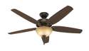 56-Inch 5-Blade New Bronze Builder Ceiling Fan With Light Kit