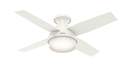 44-Inch 4-Blade White Dempsey Low Profile Ceiling Fan With Light