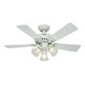 42-Inch 5-Blade White Beacon Hill Ceiling Fan With Light