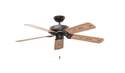 52-Inch 5-Blade Black Indoor/Outdoor Bridgeport Ceiling Fan