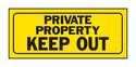 Sign Private Property Keep Out