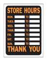 Sign Store Hours 9x12