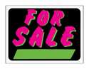 Sign For Sale Fluorescent 9x12