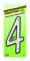 Reflective Plastic Number 4 in 4