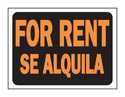 English/Spanish Sign For Rent