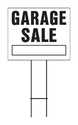 Sign Garage Sale Black/Wht