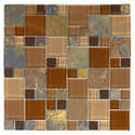 Earth Stone Collection H2133 12x12 in Mosaic Tile Sheet