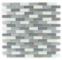 Metal Wave Collection C312 12x12 in Mosaic Tile Sheet