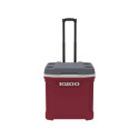 30-Quart Red Latitude Rolling Cooler With Telescoping Handle