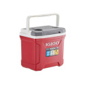 Latitude 16 Quart Cooler Bail Handle With Built In Cup Holders Thermecool In Red