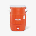 5-Gallon Seat Top Water Jug Drip Resistant Spigot In Orange