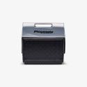 Playmate The Boss 14-Quart Cooler, Rugged Diamond Plate Texture, With Push Button Lid, In Black