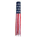 United States Stars And Stripes Printed Hanging Garden Windsock 60 in