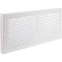 14 x 6-Inch Louvered Steel White Baseboard Return Air Grille