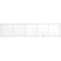 30 X 6-Inch Louvered Steel White Baseboard Return Air Grille