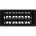4  X 10-Inch Black Iron Floor Register
