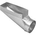 2-1/4 x 10 x 6-Inch Galvanized End Boot