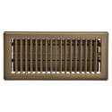 Brown, Steel, Floor Register, With 2-1/4-Inch x 14-Inch Duct Opening
