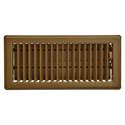 13-1/4-Inch X 5-1/4-Inch, Brown, Steel, Floor Register, With 4-Inch x12-Inch Duct Opening