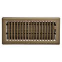 11-1/4-Inch X 3-1/2-Inch, Brown, Steel, Floor Register, With 10-Inch X 2-1/4-Inch Duct Opening,