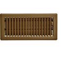 13-1/4-Inch X 3-1/2-Inch, Brown, Steel, Floor Register, With 2-1/4-Inch x 12-Inch Duct Opening