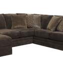 Mammoth Chocolate Right Side Facing Sectional Wedge