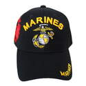 Black Shadow Embroidery Marines Cap