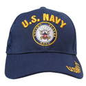 Navy Blue United States Navy Shadow Embroidery Cap
