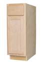 12 x 34-1/2-Inch German Beech Unfinished Plywood Base Cabinet 