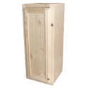 12 x 30-Inch Knotty Pine Unfinished Plywood Wall Cabinet