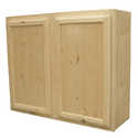 36 x 30-Inch Knotty Pine Unfinished Plywood Wall Cabinet