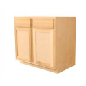 30 x 34-1/2 x 24-Inch Unfinished Poplar Shaker Base Cabinet