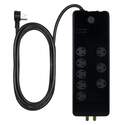Ge 4-Foot Black 8-Outlet Advanced Surge Protector