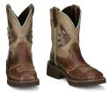 Nettie Tan Square Toe Women's Western Boot, 9 B