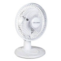 6-Inch 2-Speed White Table Fan With Base