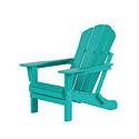 Teal All-Weather Folding Adirondack Chair