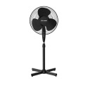 16-Inch 3-Speed Black Oscillating Pedestal Fan