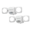 NetBright High Performance Wireless Motion Sensing LED Dual Head Security Spotlight, 2-Pack