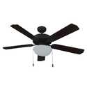 Living Traditions 52-Inch Tri-Mount Ceiling Fan W/Light | Bronze