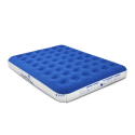 Enerplex Queen Single High Blue & White Never-Leak Camping Series Camping Airbed With High Speed Pump