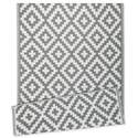 5 x 7-Foot Diamond Gray Indoor/Outdoor Patio Rug