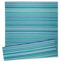 4 x 6-Foot Balanced Stripes Teal Indoor/Outdoor Patio Rug