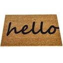 All-Weather Hello Coir Door Mat