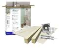 4 X 4-Foot GoBoard Shower Pan Kit