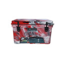 45-Quart Red, White, And Black Camo Viking Series Cooler