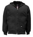 3XLarge-Tall Black Insulated Hooded Duck Jacket