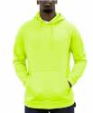Polar King® Hi-Vis Yellow Drawcord Long Sleeve Men's Hoodie, XL
