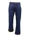 Performance Comfort Indigo Denim Enzyme Wash Relaxed Fit Men's Jeans, 32 in L X 38 in W