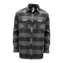 Medium Black/Gray Plaid Patriot Bonded Flannel Shirt