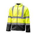 Large High-Visibility Yellow Frontenac Rip Stop Soft Shell Jacket